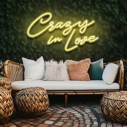 Crazy In Love Wedding - LED Neon Sign