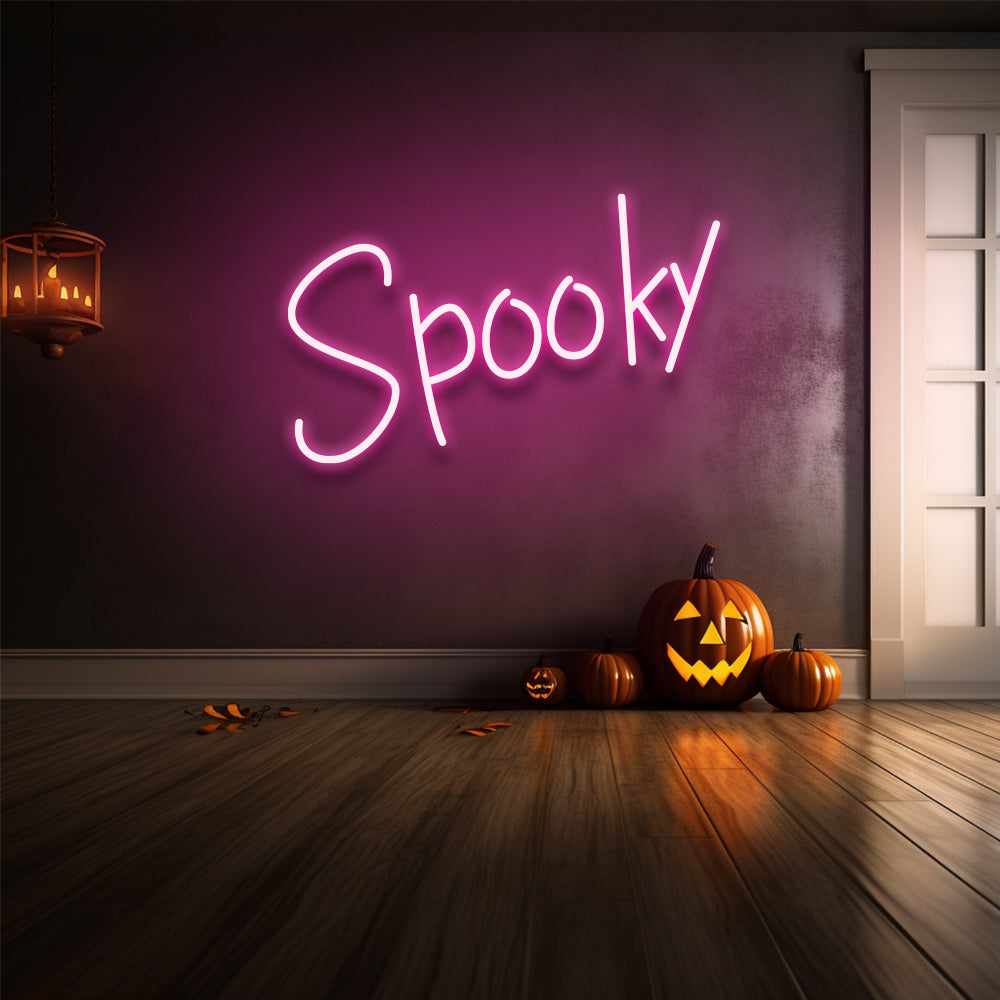 Spooky LED Neon Sign