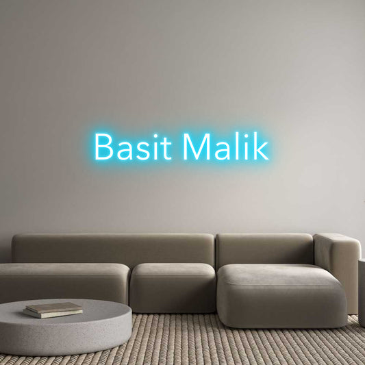 Custom Neon: Basit Malik