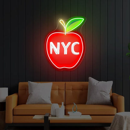 Apple Led Sign The Big Apple LED Neon Sign – NeonNiche