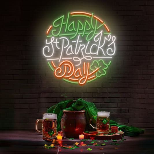 Happy St.Patrick's Day - LED Neon Sign