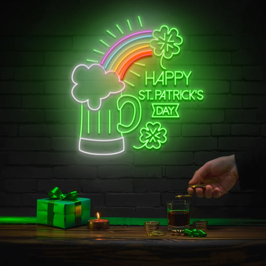 Cheers to St.Patrick's - LED Neon Sign