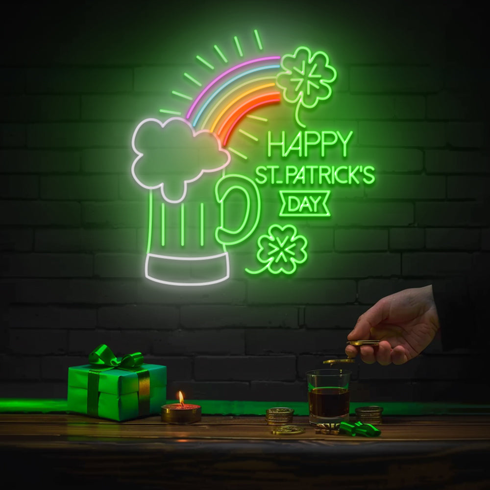 Bravo à St.Patrick - Enseigne au néon LED