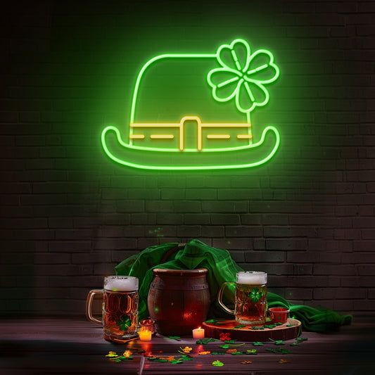 Lucky Hat - LED Neon Sign