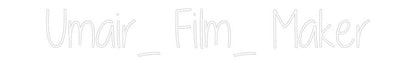 Custom Neon: Umair_ Film_ ... - NeonNiche