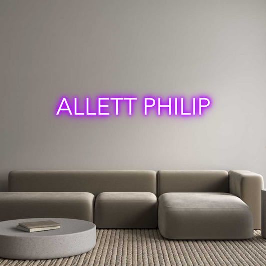 Custom Neon: ALLETT PHILIP