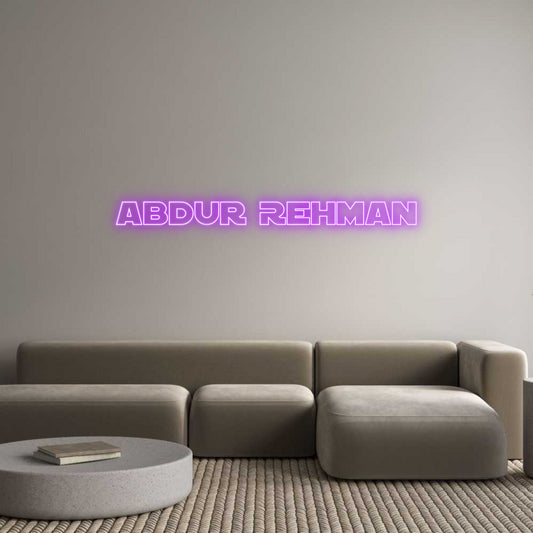Custom Neon: Abdur Rehman - NeonNiche
