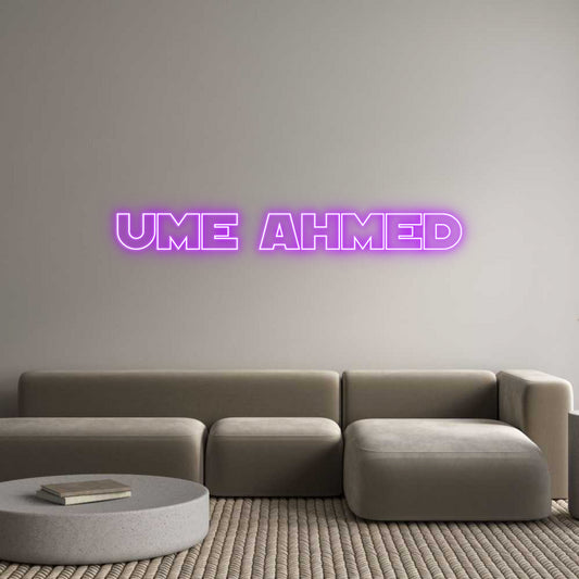 Custom Neon: UME AHMED - NeonNiche