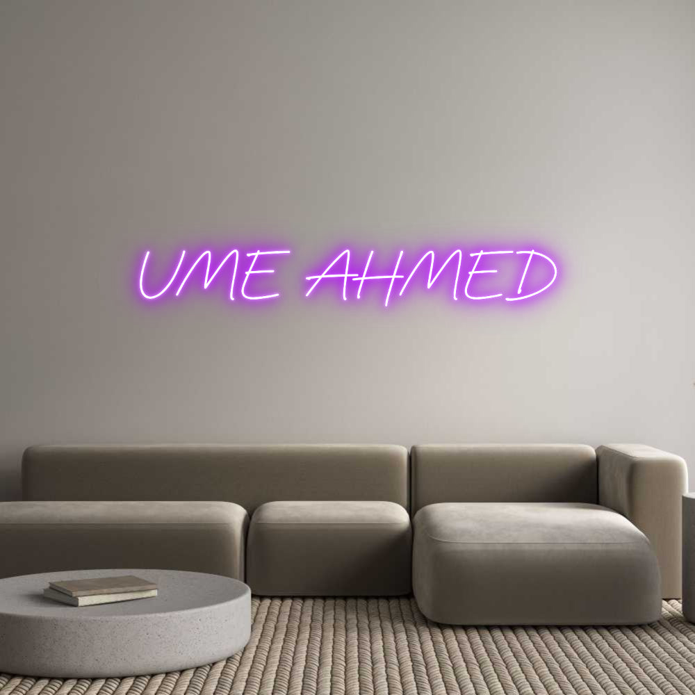 Custom Neon: UME AHMED - NeonNiche