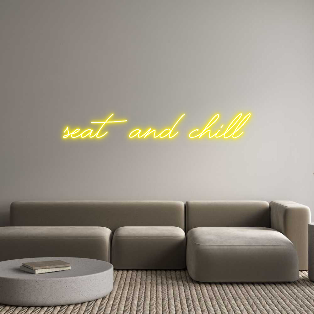 Custom Neon: Seat and chill - NeonNiche