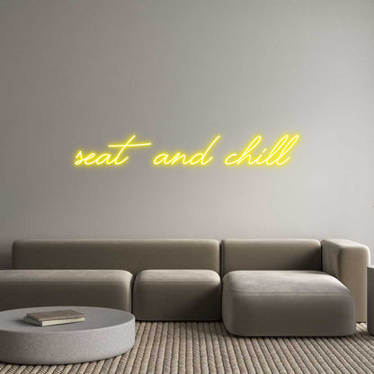 Custom Neon: Seat and chill - NeonNiche