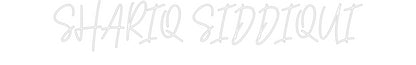 Custom Neon: SHARIQ SIDDIQUI - NeonNiche