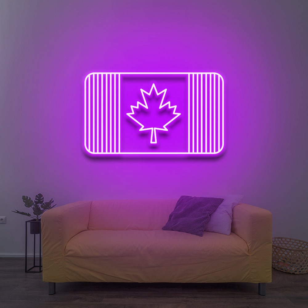 Canada Flag - LED Neon Sign - NeonNiche