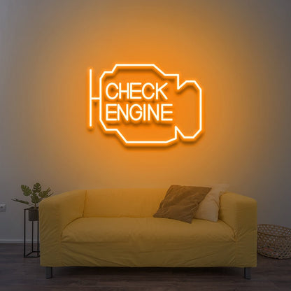 Check Engine - LED Neon Sign - NeonNiche