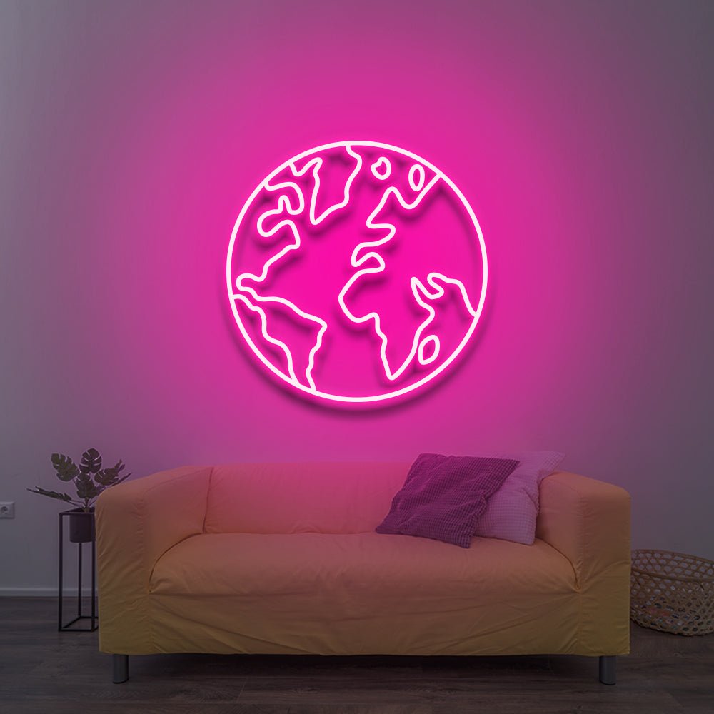 Globe - LED Neon Sign - NeonNiche