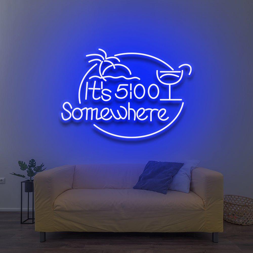 It's 5:00 Somewhere - LED Neon Sign – Page 1 – NeonNiche