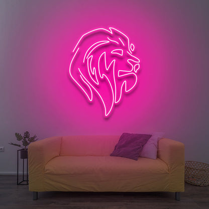 Lion (King of The Jungle) - LED Neon Sign - NeonNiche