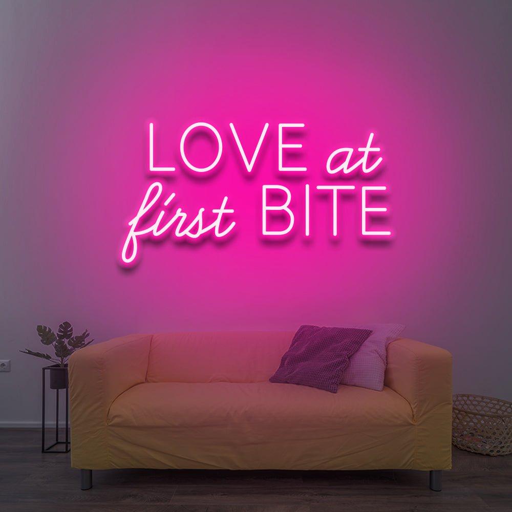 Love At First Bite LED Neon Sign – NeonNiche