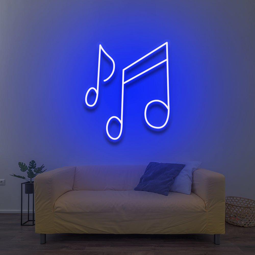 Neon Music Note Music Notes LED Neon Sign Neon Vibes® Neon