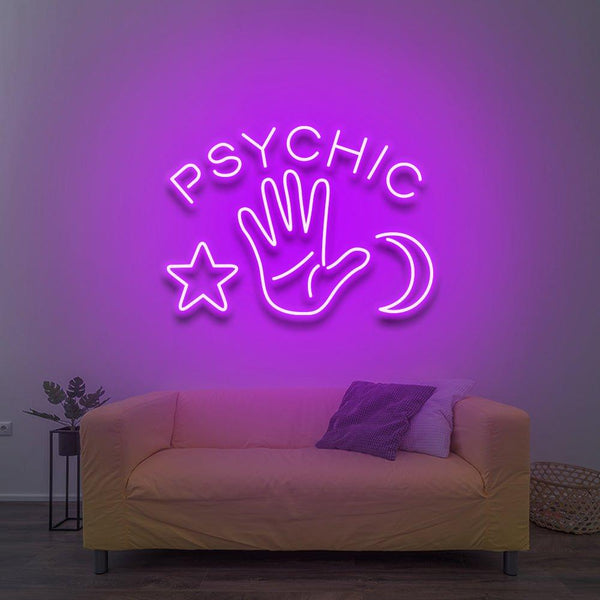 Psychic Readings Crystal Ball Dual Color LED Enseigne Lumineuse Neon