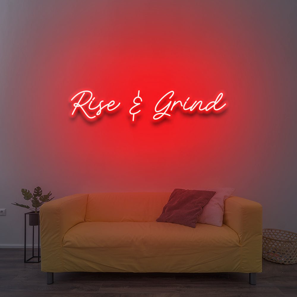 Rise & Grind - LED Neon Sign - NeonNiche